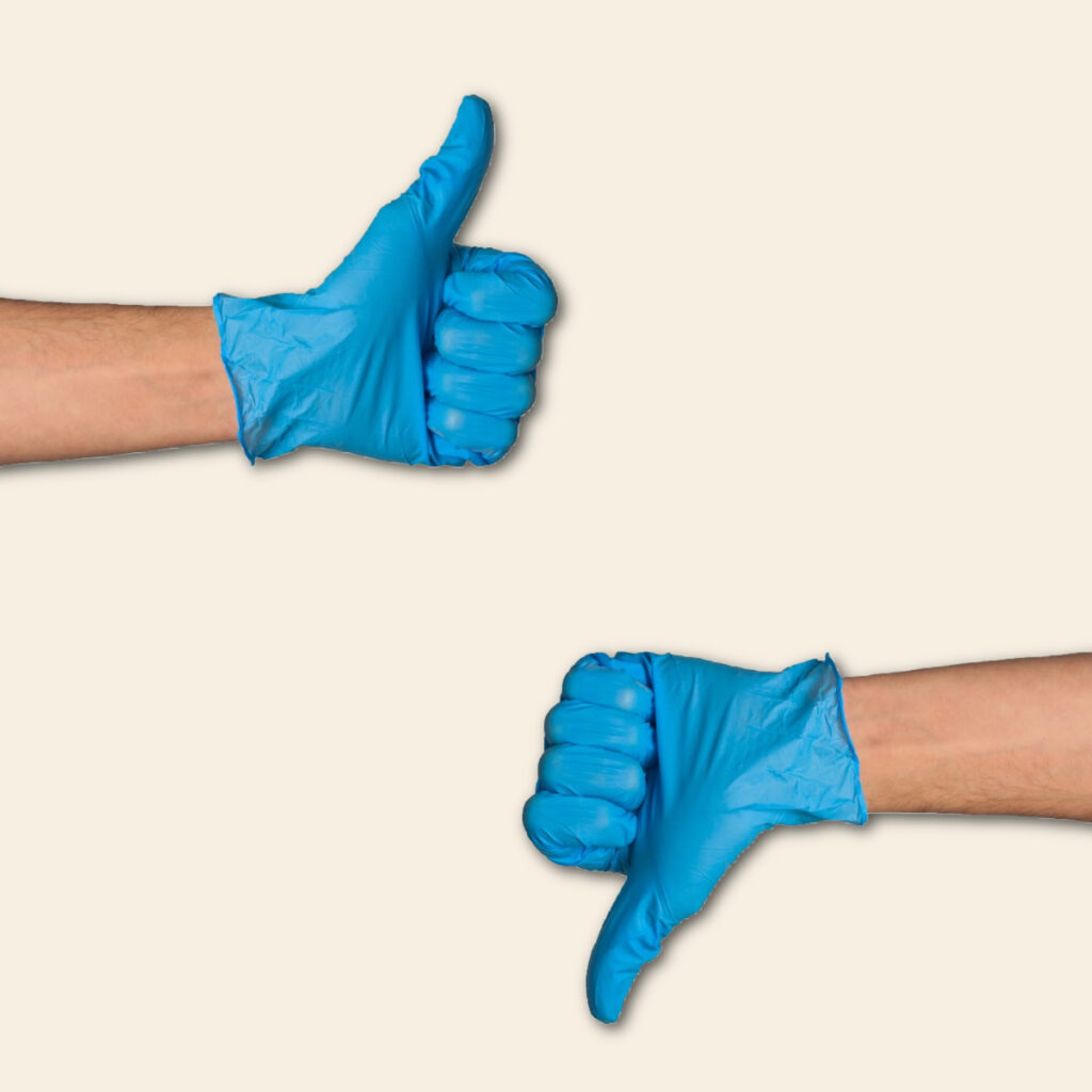 Draag jij handschoenen tijdens een sessie
